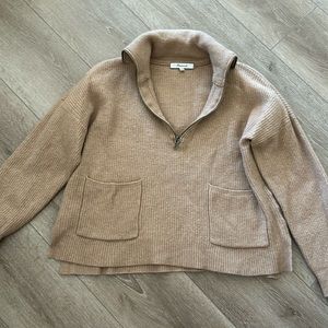 Madewell quarterzip sweater